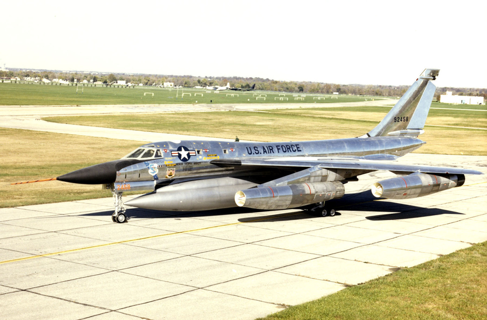 The B-58 Hustler was capable of high speed flight.