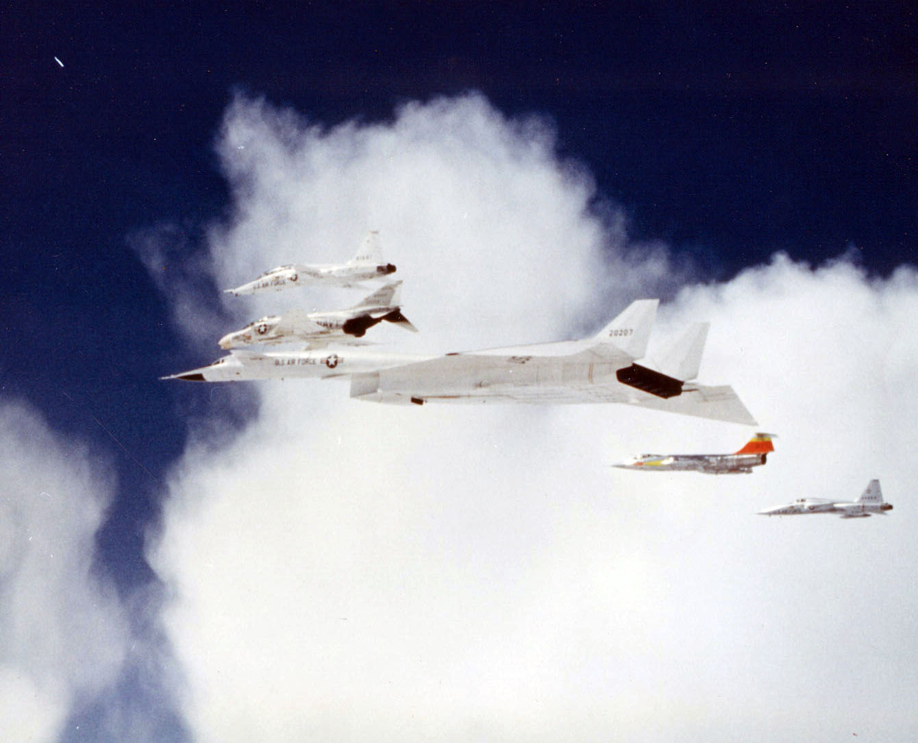 Formation of U.S. aircraft for a photoshoot