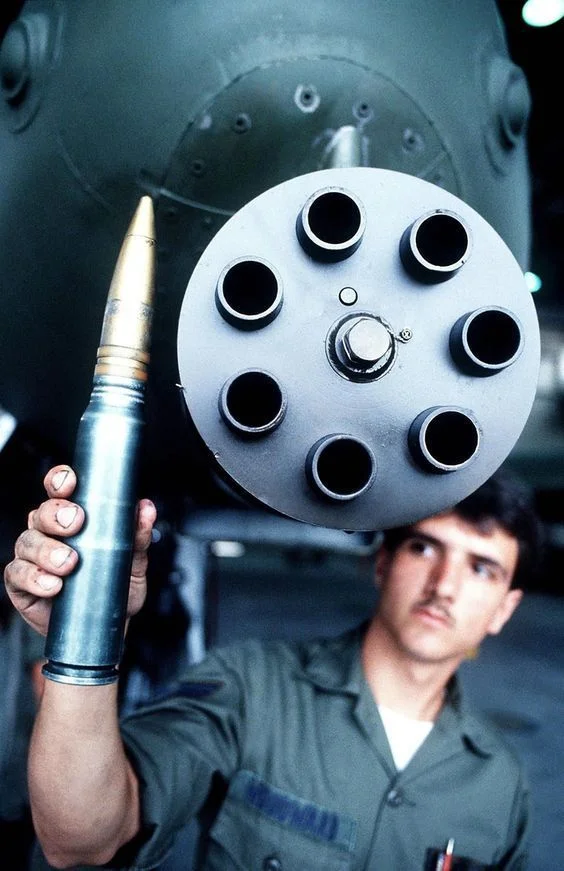 The size of the 30mm rounds put into perspective.