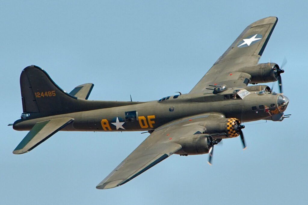 The B-17G was around not long before the first flight of the B-58