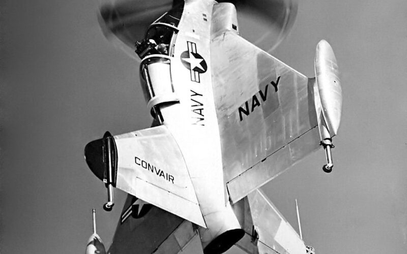 The Convair XFY-1 Pogo.