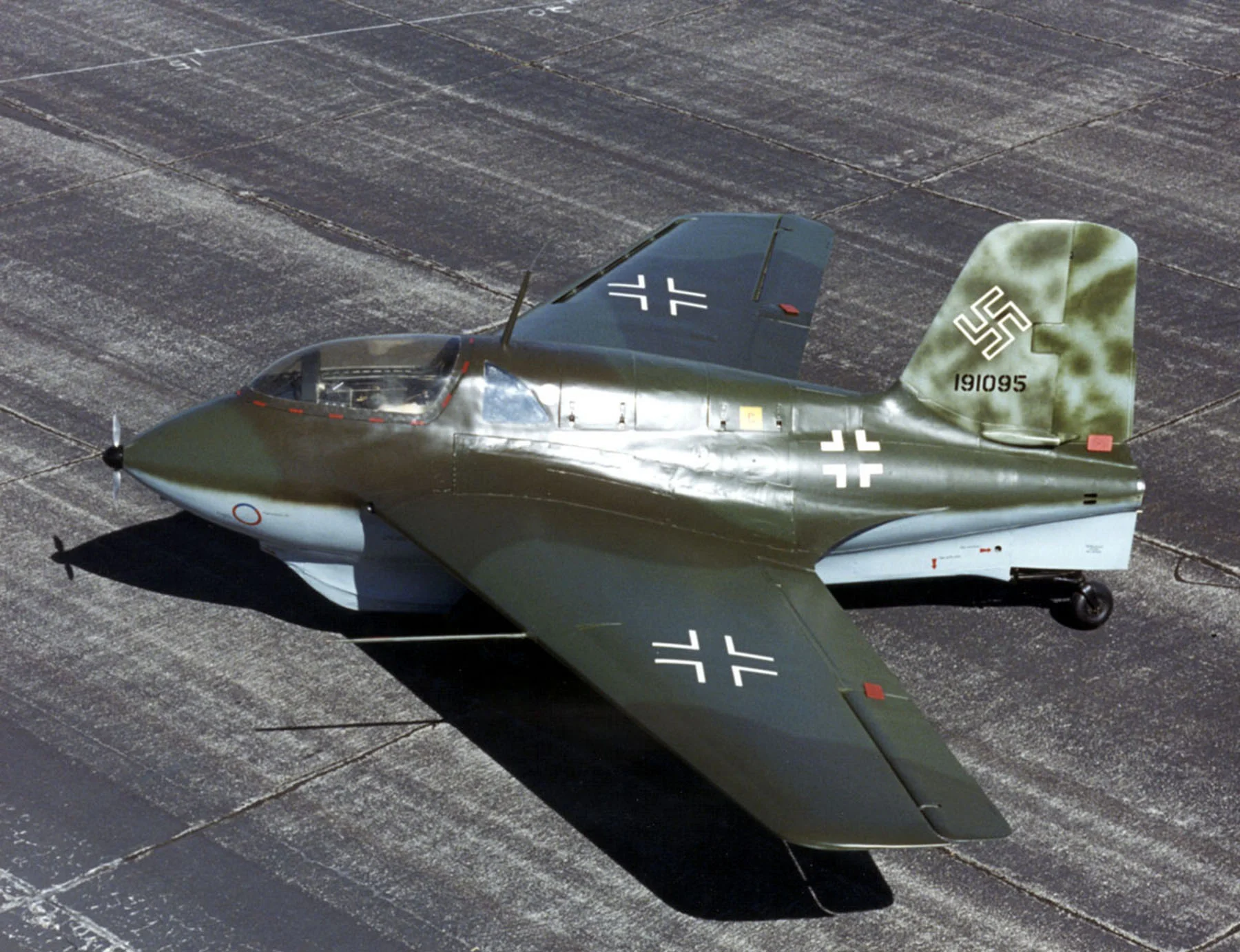 Brown was one of the very few Allied pilots who flew the Me 163.