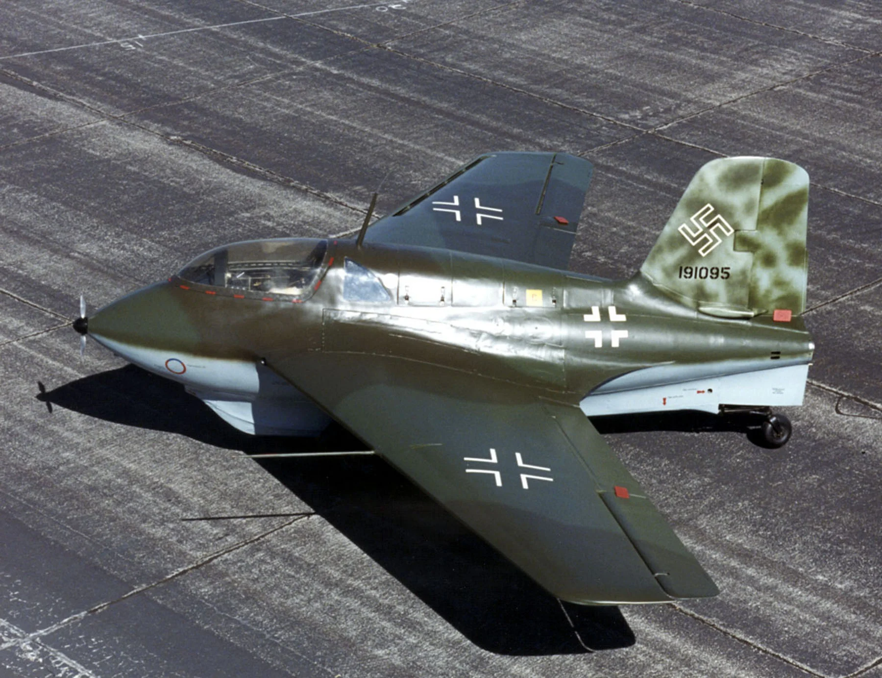 Learnings from the Me 163 by used in the design of the Dh 108.