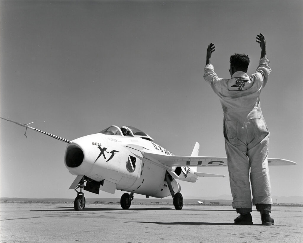 Bell X-5 on the lakebed.