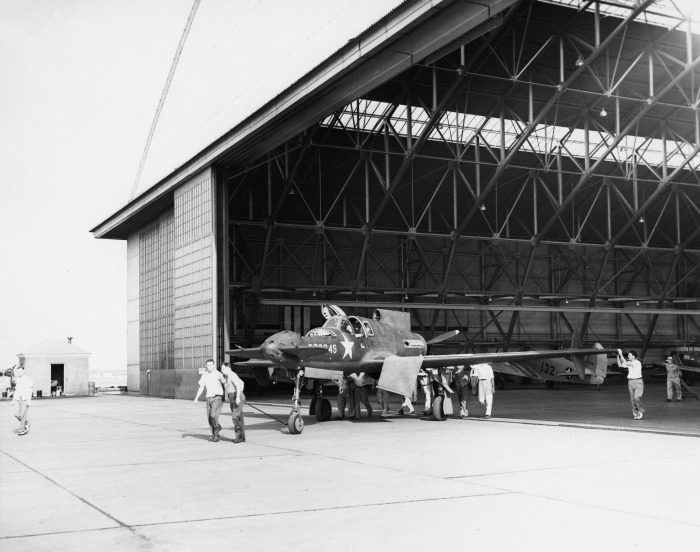 The XP-55 ready for testing.