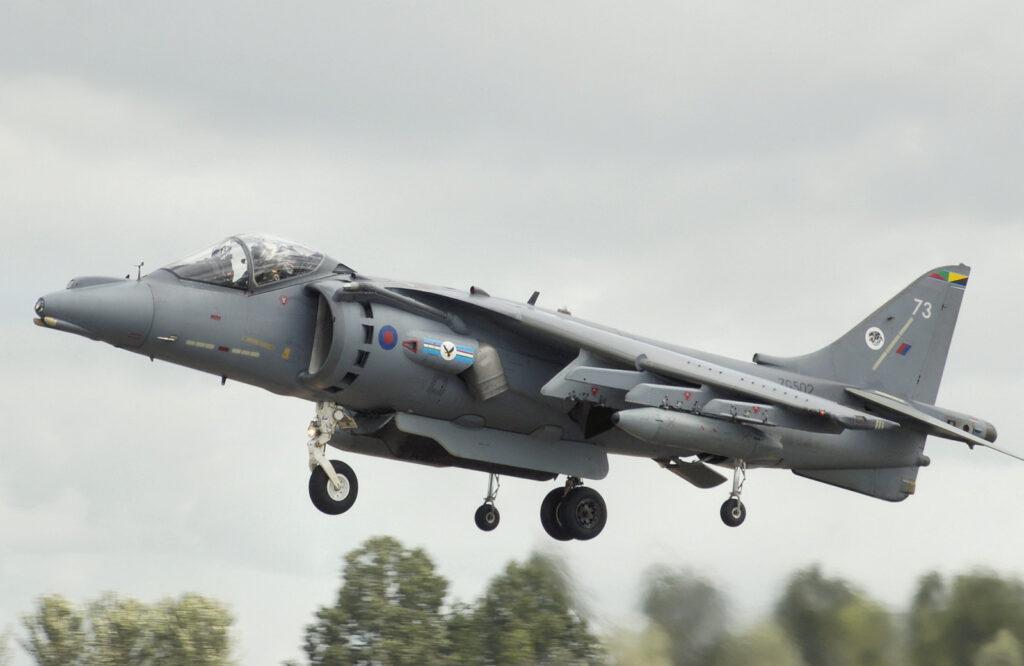 The Harrier and Harrier II are completely different aircraft.