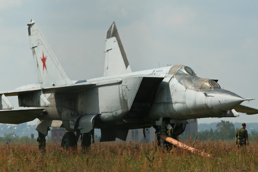 The Mikoyan-Gurevich MiG-25PU.