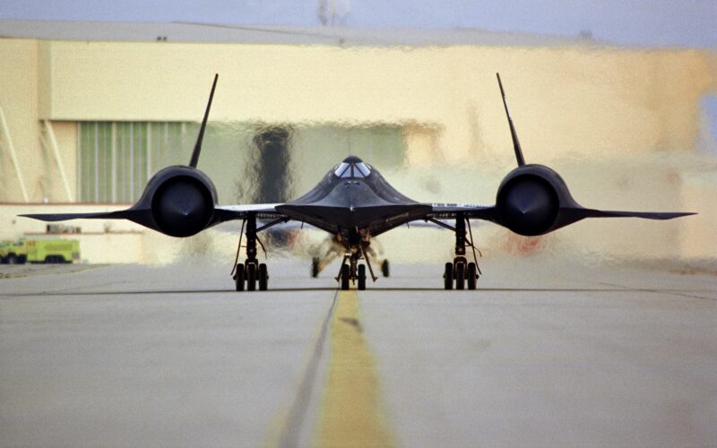 The Lockheed SR-71.