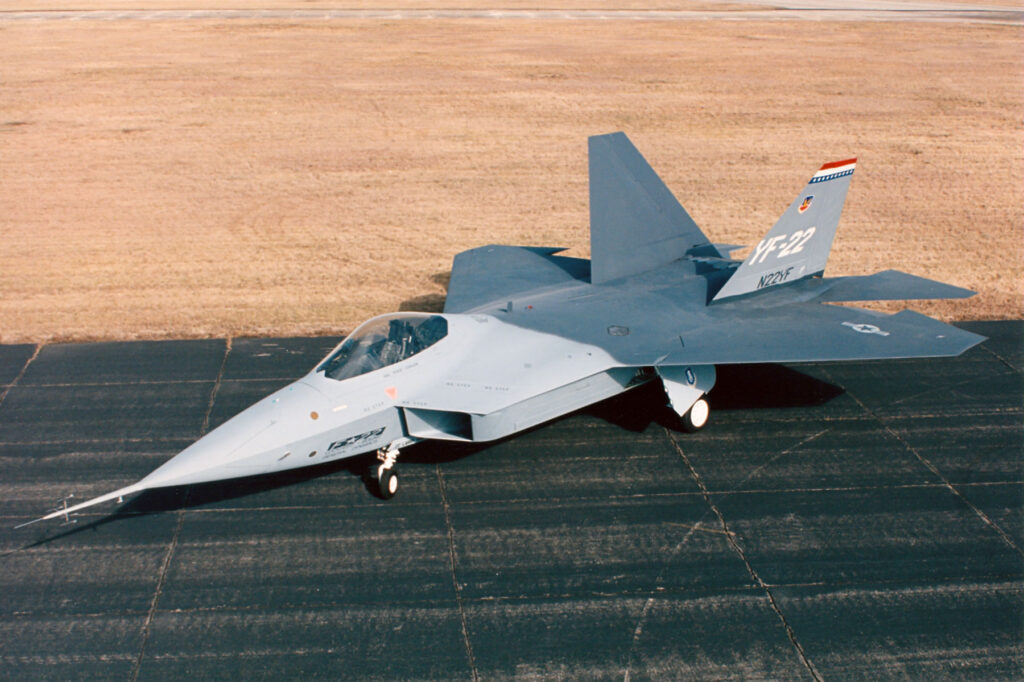 The YF-22 underwent significant testing.