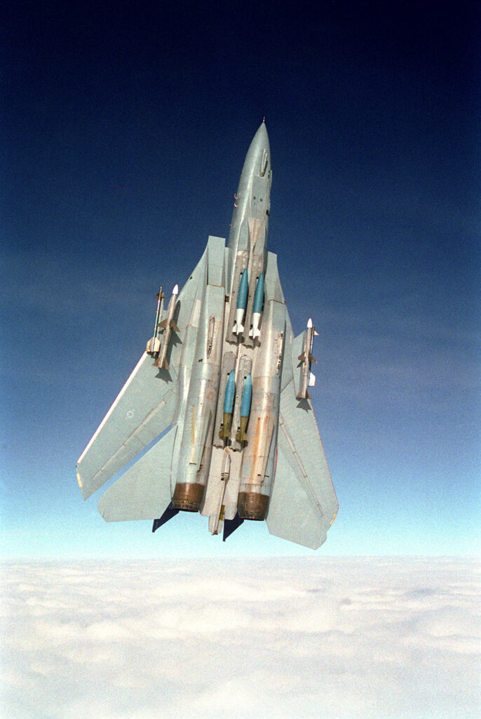 Under certain circumstances, the F-14 could accelerate in the vertical.