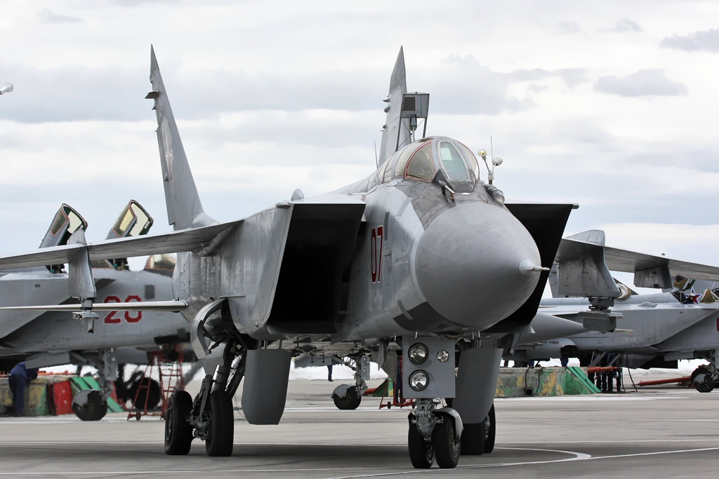 In reality the MiG-31 is not much of threat due to poor servicability.