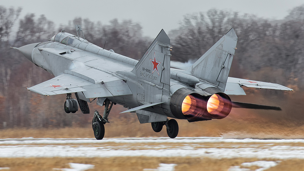 The MiG-31's engines are extremely powerful.