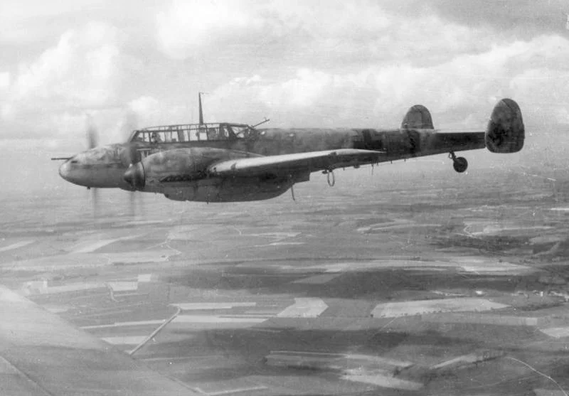 The Bf-110 was no match for the likes of a Spitfire or P-51.
