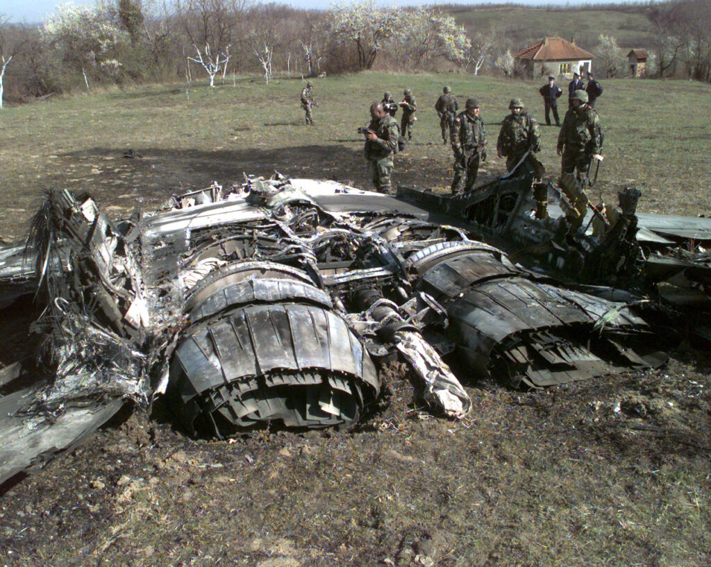 This MiG-29 met an untimely end.