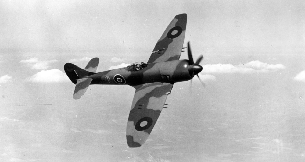 A prototype Hawker Tempest II.