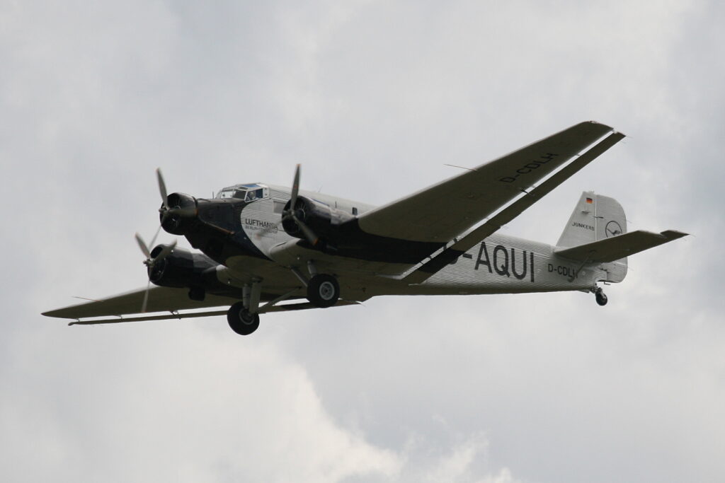 The Ju 52 was used all over Europe before the Second World War.