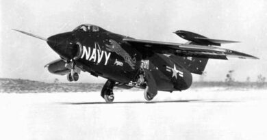 The XF10F-1 Jaguar.