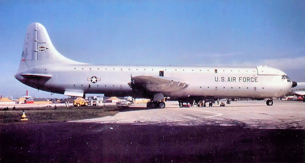 The XC-99 was developed from the B-36 Peacemaker.