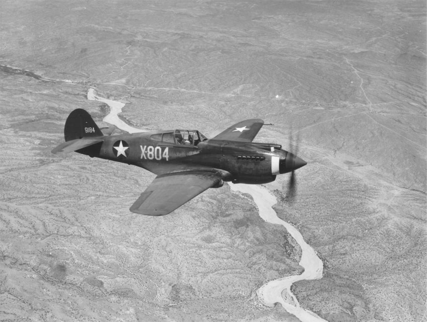 The Curtiss P-40.