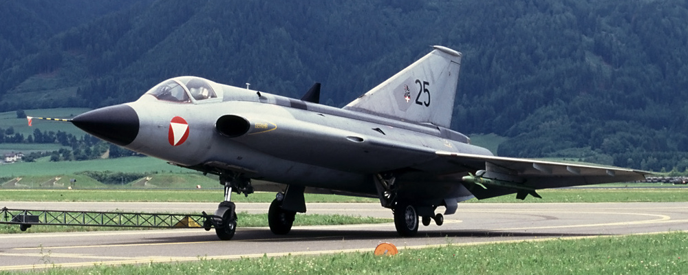 The Saab J-35 Draken.