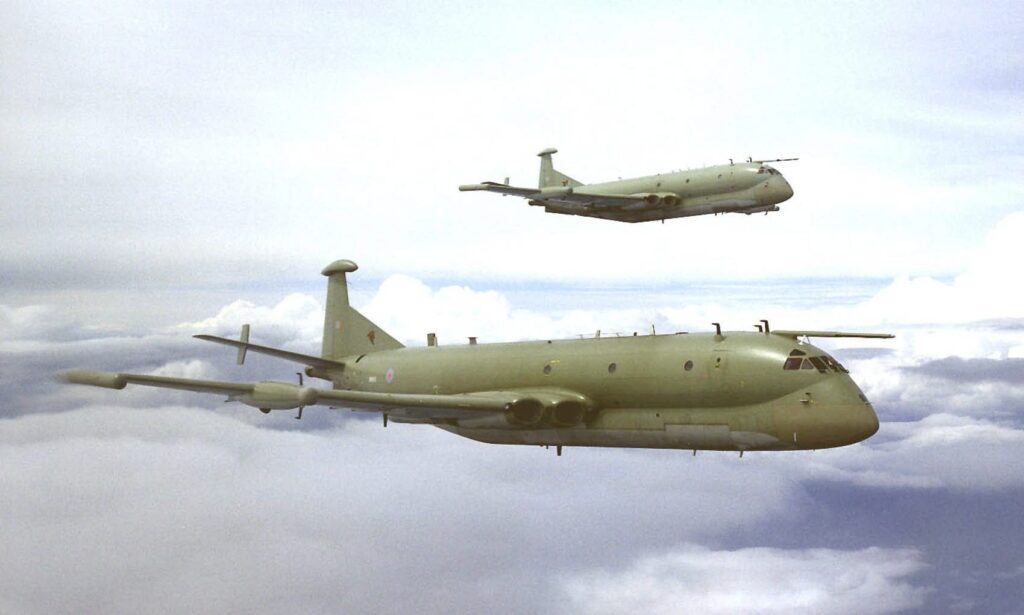 A pair of Nimrod R1s of 51 Squadron.