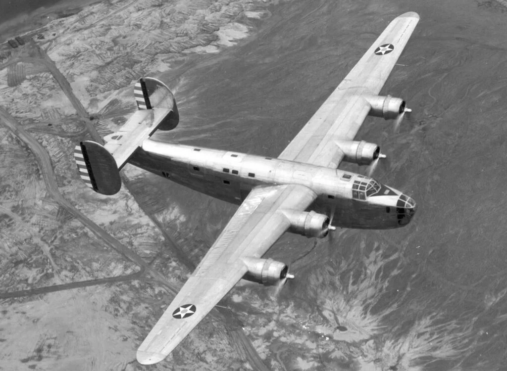 Consolidated XB-24 in flight.