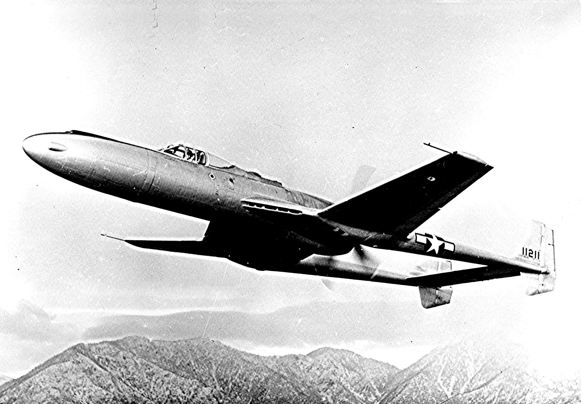 XP-54 in flight.