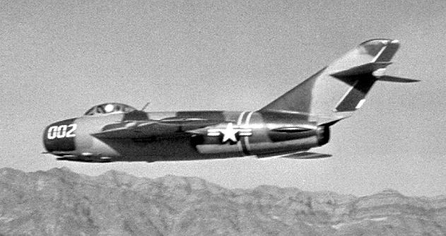 A MiG-17F in USAF markings.