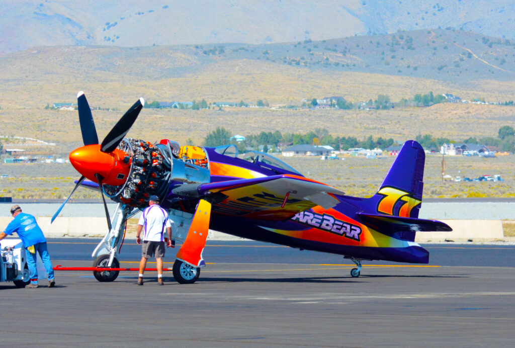 Many WW2 aircraft are used as racer s in at Reno.