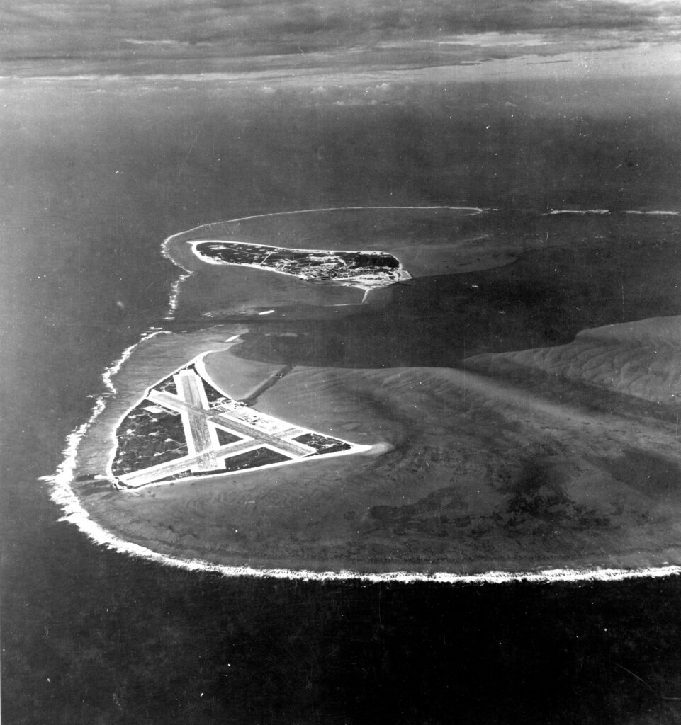 An aerial view of Midway.