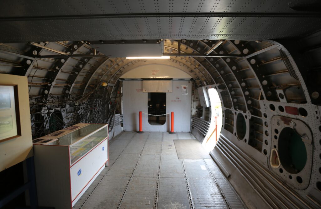 A civilian AW 650's cargo hold.