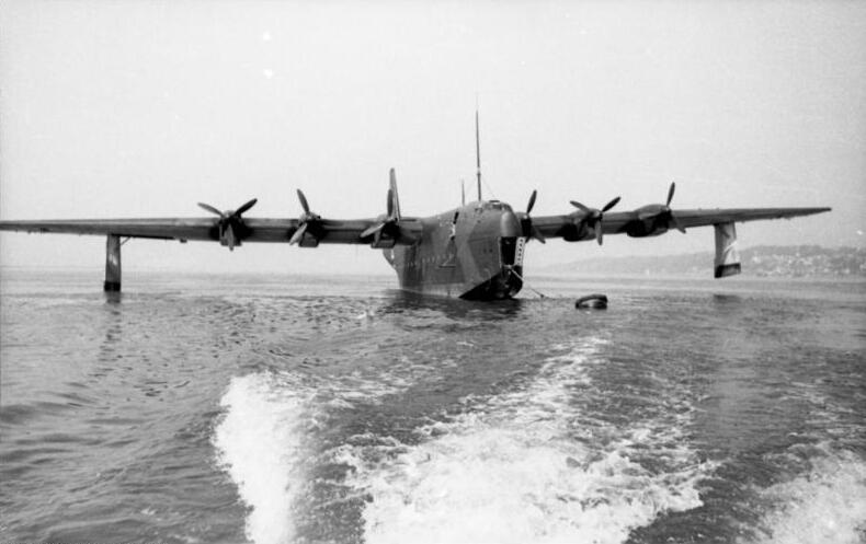 The BV 238 showing off its gigantic size.