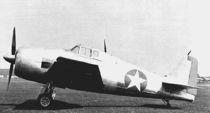 The prototype X F6F Hellcat.