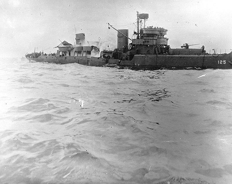 The USS Tide was a ship used for searching for mines.