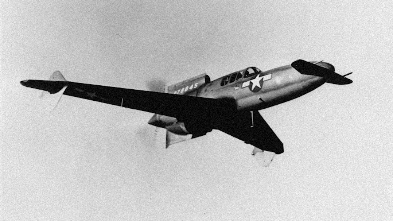 XP-55 in flight.