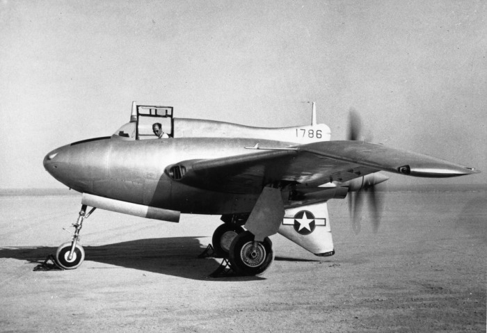 The XP-56 from the lefthand side.