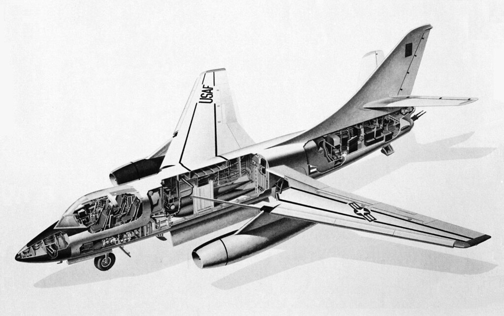 A cutaway of the B-66.