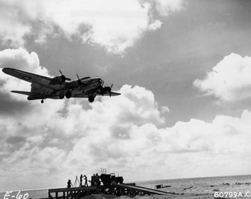 A B-17 taking off for Operation Aphrodite.
