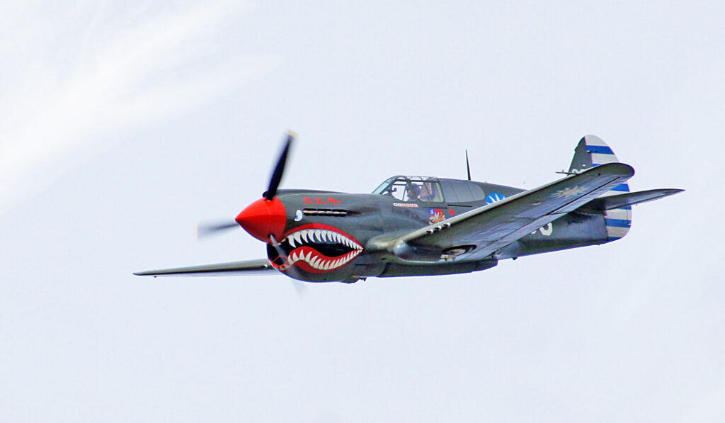 A P-40 painted in RNZAF colours.