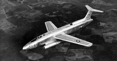 XB-51 in flight.