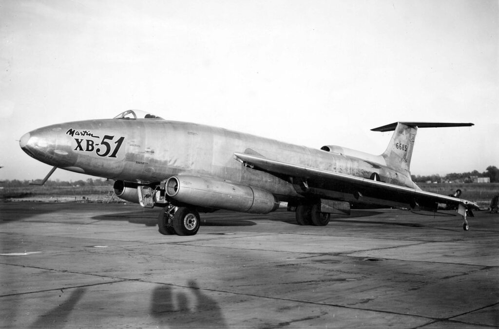 Martin XB-51 on the ground.