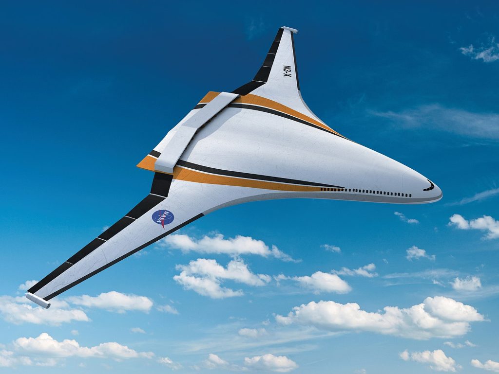 The blended wing concept could have a variety of applications. This is the NASA N3-X.