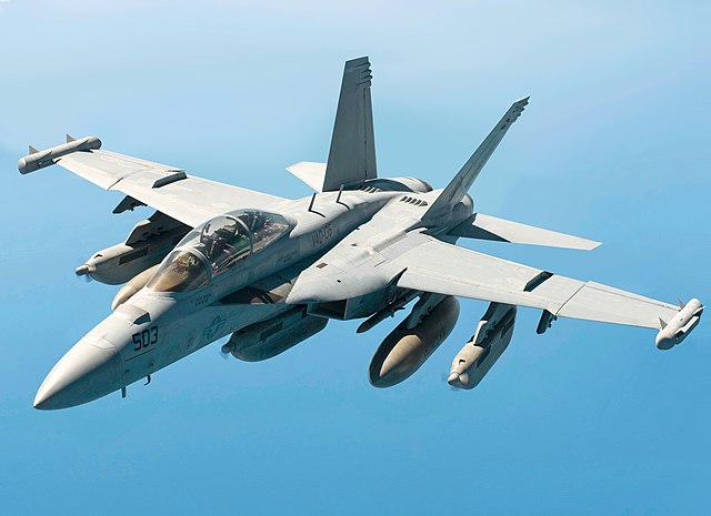 An EA-18G Growler is based on the F/A-18.