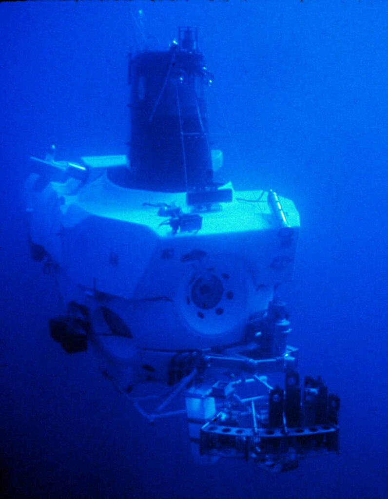 The ALVIN submersible was sent to look for the bomb.