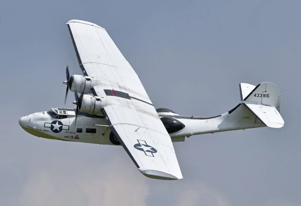 The Consolidated PBV-1A Catalina, Miss Pick Up is still flying today.