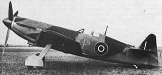 The MB 3 prototype in the early 40s. This looked very similar to a Spitfire.