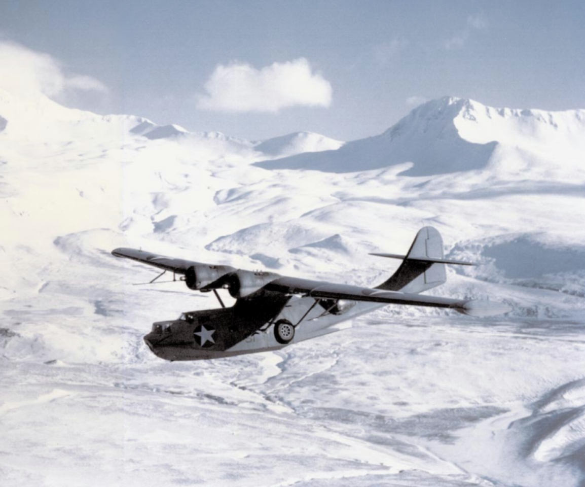 A PBY-5A in flight.