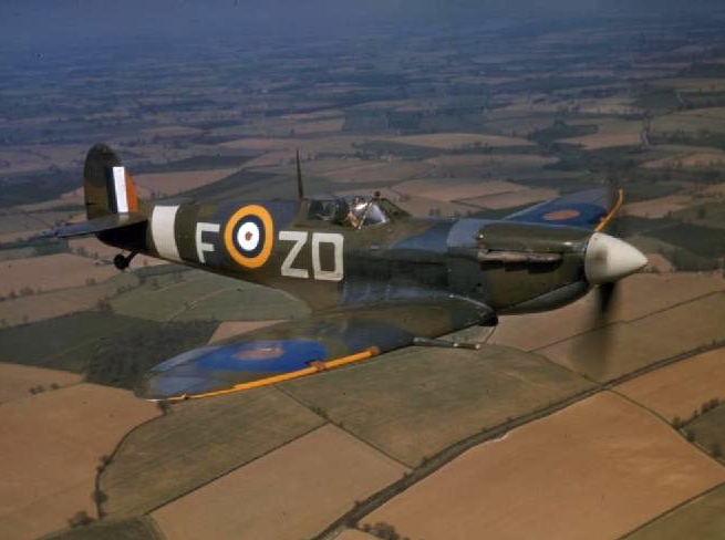 Bader flew a Spitfire similar to this one.