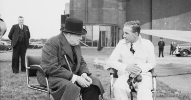 Sir Alex Henshaw with Prime Minister Winston Churchill.