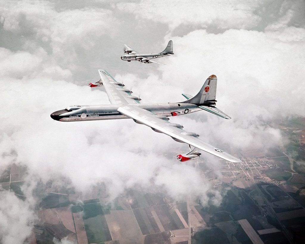 The US had a similar project with the NB-36H, seen here flying with a B-50.
